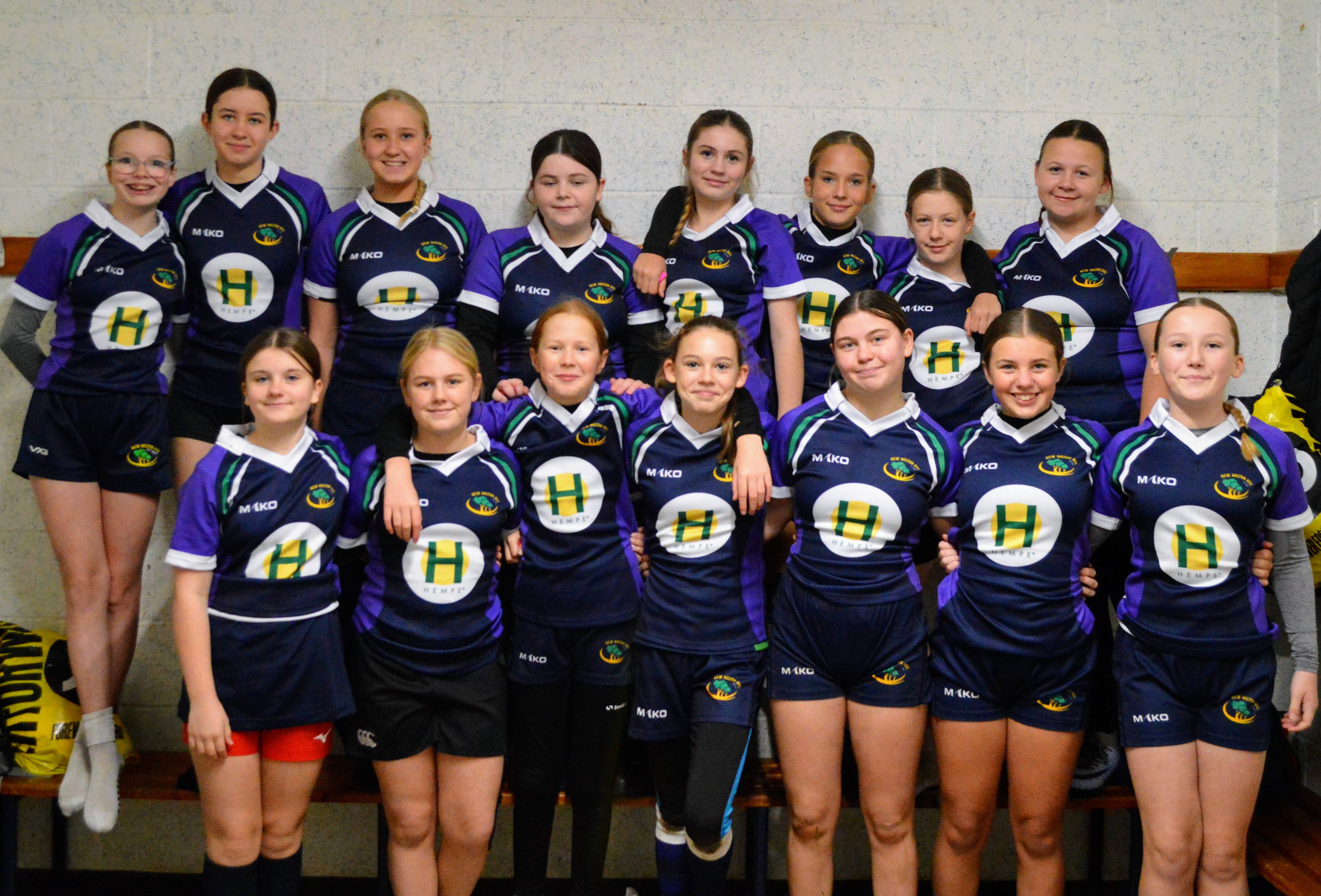 Under 12 Girls team photo
